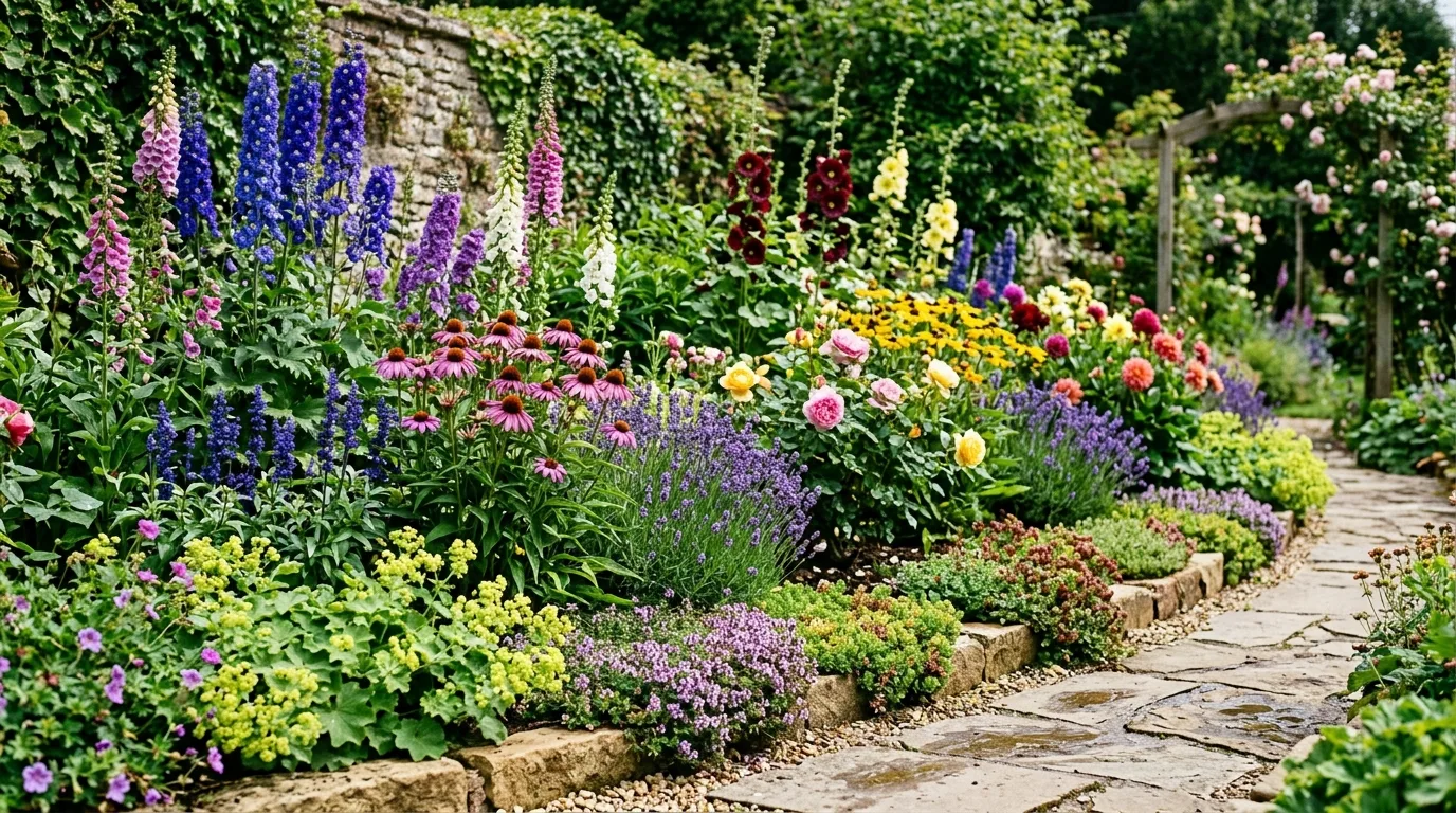 Warm-Tone Flower Bed